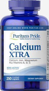 Кальций Xtra, Calcium Xtra, Puritan's Pride, 250 таблеток купить в Киеве и Украине