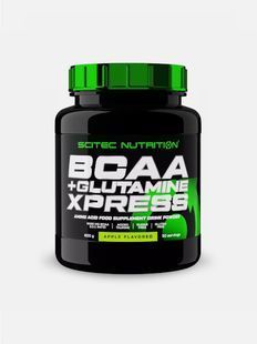 Scitec Nutrition, BCAA+Glutamine Xpress, яблуко, 600 г купить в Киеве и Украине