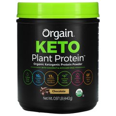 Orgain, Кето, порошок органічного білка, шоколад, 0,97 фунта (440 г)