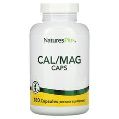 Кальций и магний Nature's Plus (Cal/Mag Caps) 250 мг/125 мг 180 капсул купить в Киеве и Украине