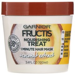 1-хвилинна поживна маска для волосся, з екстрактом кокоса, SkinActive, Garnier, 100 мл