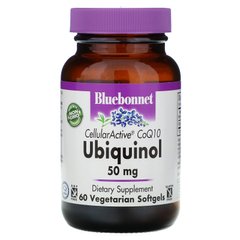Клеточно-активный CoQ10 Убихинол Bluebonnet Nutrition (Ubiquinol) 50 мг 60 капсул купить в Киеве и Украине