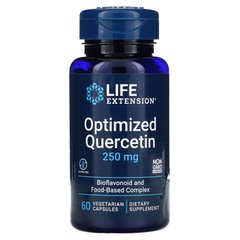 Оптимизированный кверцетин, Optimized Quercetin, Life Extension, 250 мг, 60 вегетарианских капсул купить в Киеве и Украине