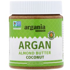 Мигдальна паста з аргановою олією Argania Butter (Argan almond butter) 284 г зі смаком кокоса