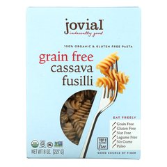 Jovial, 100% органічні макаронні вироби без глютену, фузілі з маніоки, 8 унцій (227 г)