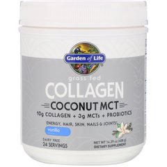 Пептиди колагену зі смаком ванілі Garden of Life (Grass Fed Collagen Coconut MCT) 408 г