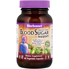 Харчова добавка для підтримки рівня цукру в крові Bluebonnet Nutrition (Blood Sugar Support) 60 капсул