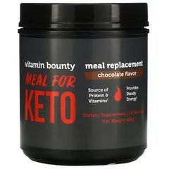 Vitamin Bounty, Meal For Keto, заменитель еды, шоколад, 465 г купить в Киеве и Украине