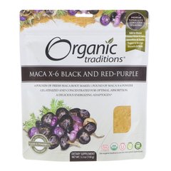 Мака Х-6 чорно-червоно-пурпурова, Organic Traditions, 5,3 унц (150 г)