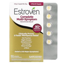 Повне полегшення мультисимптомної менопаузи, Complete Multi-Symptom Menopause Relief, Estroven, 60 капсул