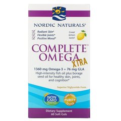 Омега 3-6-9 Nordic Naturals (Complete Omega Xtra) 1000 мг 60 капсул со вкусом лимона купить в Киеве и Украине