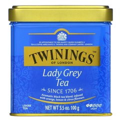 Чай Lady Grey россыпью, Twinings, 3,53 унции (100 г) купить в Киеве и Украине