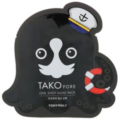 Маска для носа против черных точек Tony Moly (Tako Pore One Shot Nose Pack) 1 шт купить в Киеве и Украине
