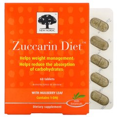 Таблетки для схуднення Zuccarin Diet, New Nordic US Inc, 60 таблеток