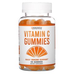 Жувальні цукерки з вітаміном С, щоденна підтримка імунітету, Vitamin C Gummies, Daily Immune Support, Havasu Nutrition, 60 жувальних цукерок