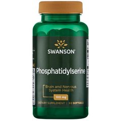 Фосфатидилсерин, Phosphatidylserine, Swanson, 100 мг, 90 капсул