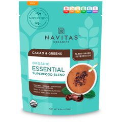 Смесь органических незаменимых суперпродуктов, какао и зелень, Navitas Organics, 8,8 унц. (252 г) купить в Киеве и Украине