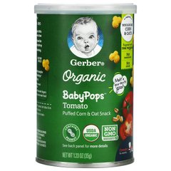 Gerber, Органічне дитяче морозиво, помідори, повзунки, від 8 місяців, 1,23 унції (35 г)
