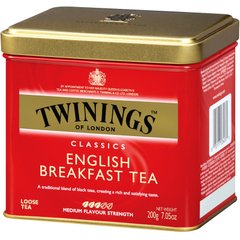 Английский чай завтрак листовой Twinings (English Tea Classics) 200 г купить в Киеве и Украине