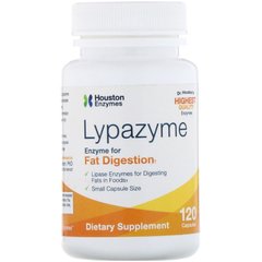 Ліпази, Houston Enzymes, 120 капсул
