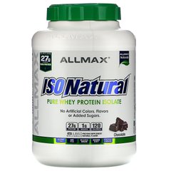 IsoNatural, 100% ультра-чистий ізолят сироваткового білка, шоколадний, ALLMAX Nutrition, 2,27 кг