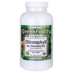 Хлорофіл, Chlorophyll, Swanson, 60 мг, 300 капсул