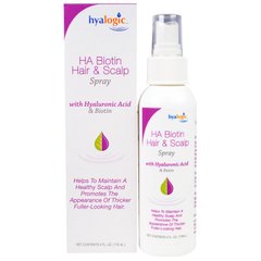 Спрей для волосся і шкіри голови з біотином ХА, Hyalogic LLC, 4 рі унц (118 мл)