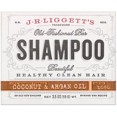Твердий шампунь-мило з кокосом і аргановою олією JR Liggett's (Shampoo Coconut and Argan Oil) 99 г