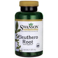 Елеутера корінь, Eleuthero Root, Swanson, 425 мг, 120 капсул