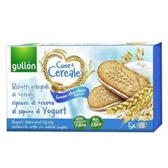 Печенье сэндвич Cuor de Cereale Yogurt цельнозерновое с йогуртом без сахара GULLON 220 г купить в Киеве и Украине