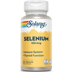 Селен органически связанный Solaray (Selenium) 100 мкг 100 вегетарианских капсул купить в Киеве и Украине