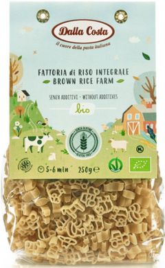 Макарони Brown Rice Farm дитячі без глютену органічні DALLA COSTA 250 г