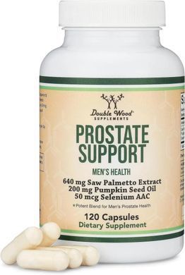 Підтримка простати з Пальметто Double Wood (Prostate Support Supplement) 120 капсул