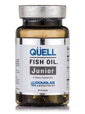 Успокоительный рыбий жир для подростков Douglas Laboratories (Quell Fish Oil Junior) 60 мягких капсул купить в Киеве и Украине