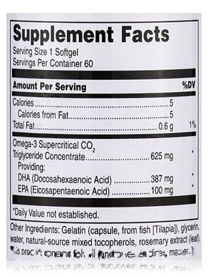 Fish Oil Soothing for Teens Douglas Laboratories (Quell Fish Oil Junior) 60 soft capsules