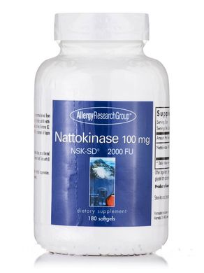 Наттокиназа НСК-СД, Nattokinase NSK-SD, Allergy Research Group, 100 мг, 180 капсул купить в Киеве и Украине