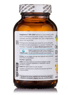 Омега ЕПК лимон/лайм Metagenics (OmegaGenics EPA) 1200 мг 60 капсул