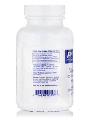 Ниацитол Pure Encapsulations (Niacitol No-Flush Niacin) 500 мг 120 капсул купить в Киеве и Украине