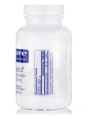 Ниацитол Pure Encapsulations (Niacitol No-Flush Niacin) 500 мг 120 капсул купить в Киеве и Украине