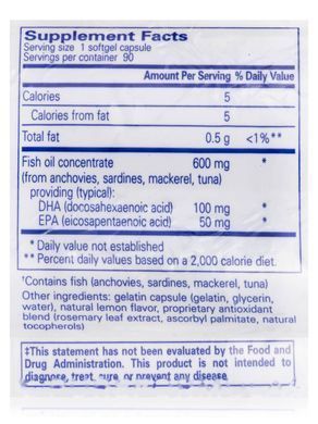Omega 3 DHA Pure Encapsulations (DHA Enhance) 90 capsules
