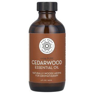 Pure Body Naturals, 100% Pure Essential Oil, Cedarwood, 4 fl oz (118 ml)