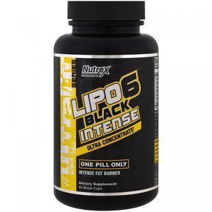 Lipo6 Black Intense, ультра-концентрат, Nutrex Research, 60 черных капсул купить в Киеве и Украине