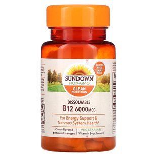 Вітамін В12 Sundown Naturals 6000 мкг 60 таблеток