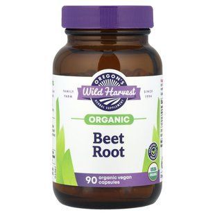 Oregon's Wild Harvest, Organic Beet Root, 90 Organic Vegan Capsules (420 per Capsule) купить в Киеве и Украине