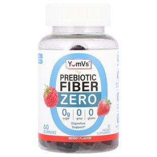 YumVs, Zero Prebiotic Fiber Gummies, Berry, 60 Gummies купить в Киеве и Украине