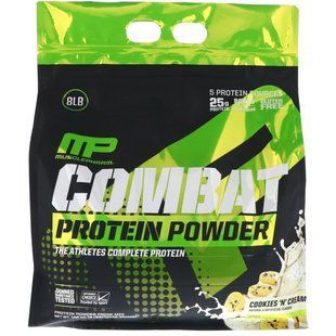 Протеиновый порошок Combat, печенье со сливками, MusclePharm, 8 фунтов (3629 г) купить в Киеве и Украине