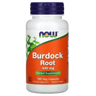 Корень лопуха Now Foods (Burdock Root) 430 мг 100 капсул купить в Киеве и Украине