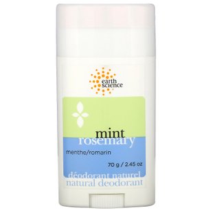 Дезодорант для тела розмарин и мята Earth Science (Deodorant) 70 г купить в Киеве и Украине