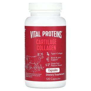 Колаген для хрящів, Cartilage Collagen, Vital Proteins, 120 капсул