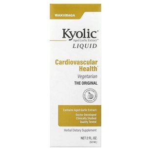 Выдержанный экстракт чеснока, жидкий, Aged Garlic Extract, Liquid, Kyolic, 60 мл купить в Киеве и Украине